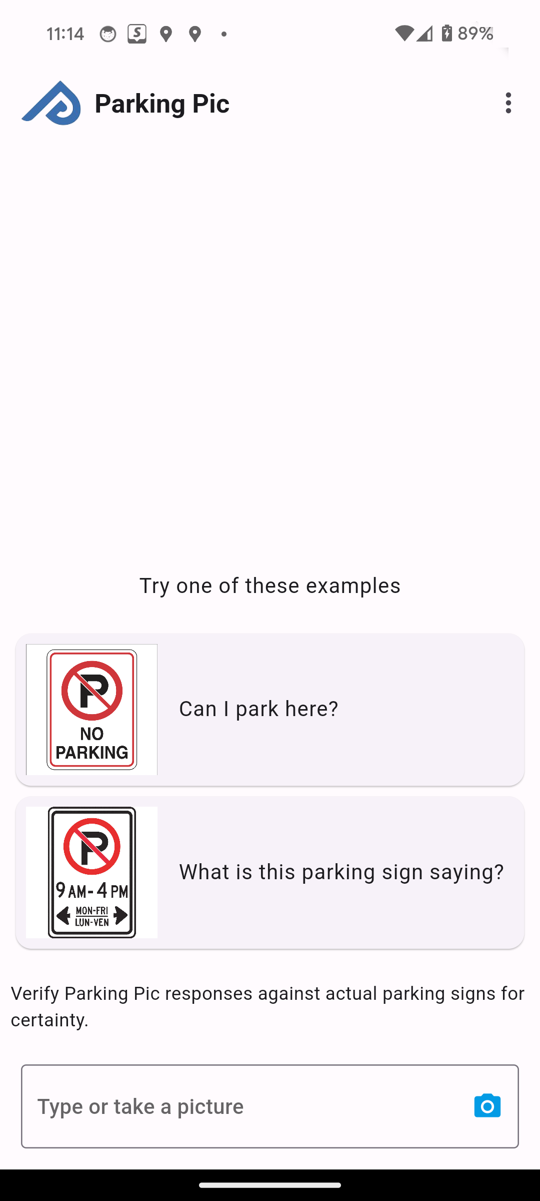 Parking Pic app screenshot 1